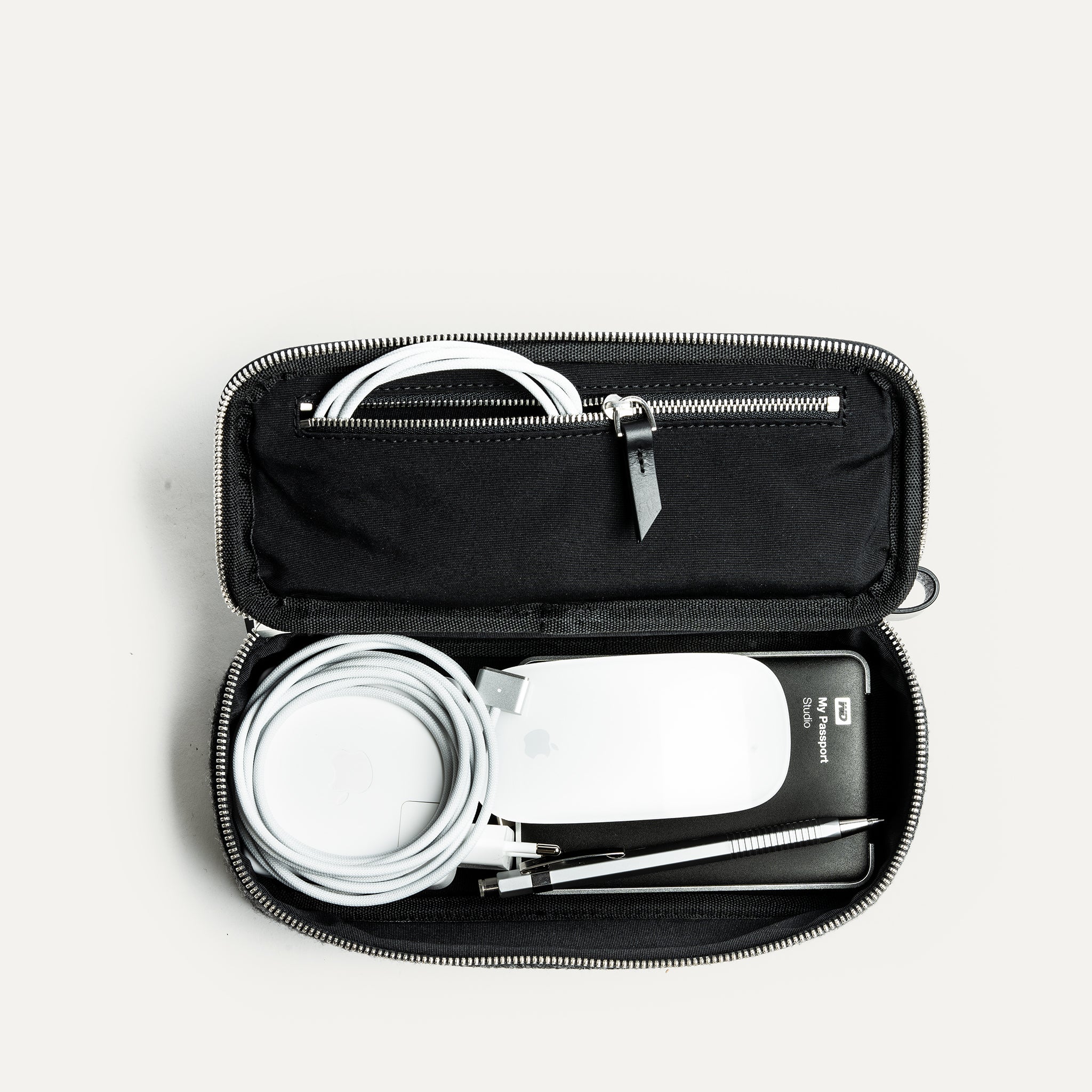 Trousse de toilette pour avion.