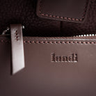 Mens leather travel bag by lundi.
