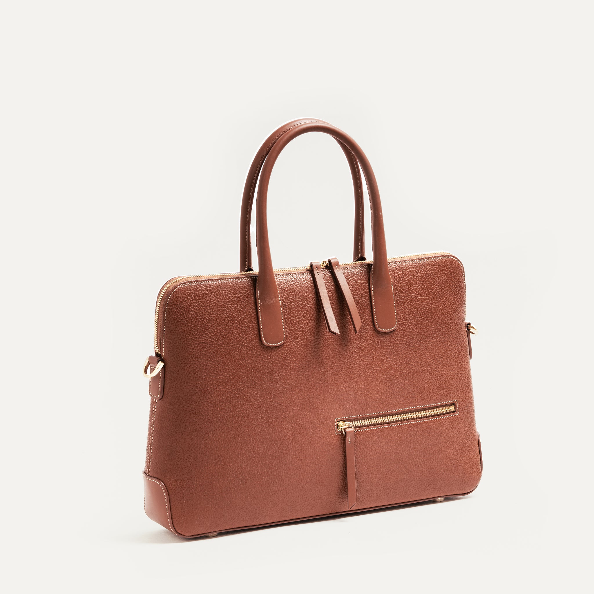 lundi Leather Briefcase | Lena Cognac