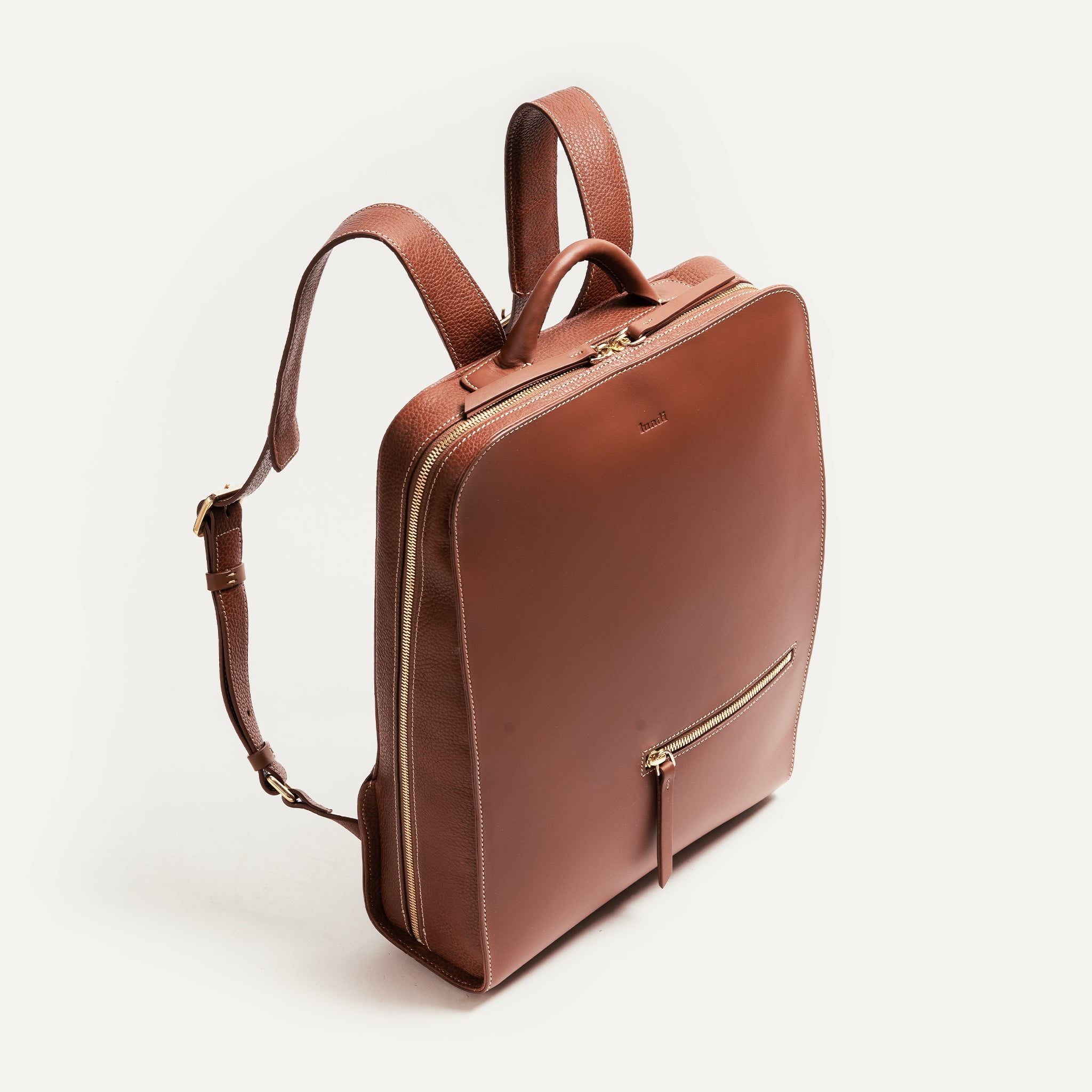lundi Leather Backpack | Chiara Cognac