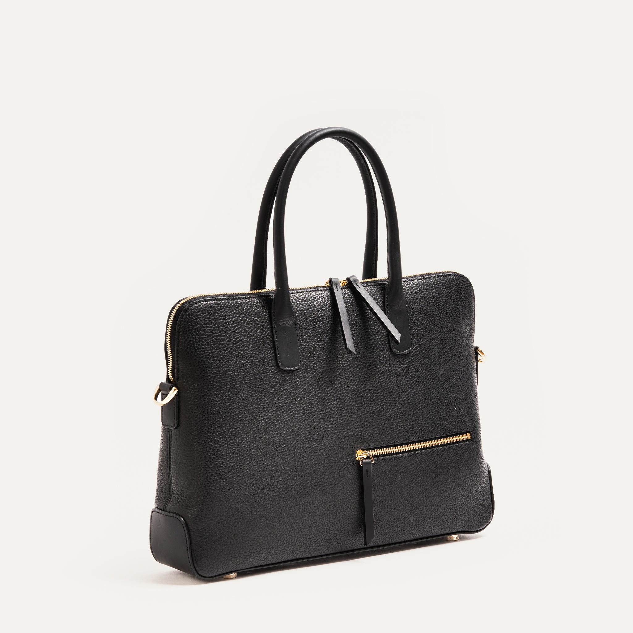 lundi Leather Briefcase | Lena Black