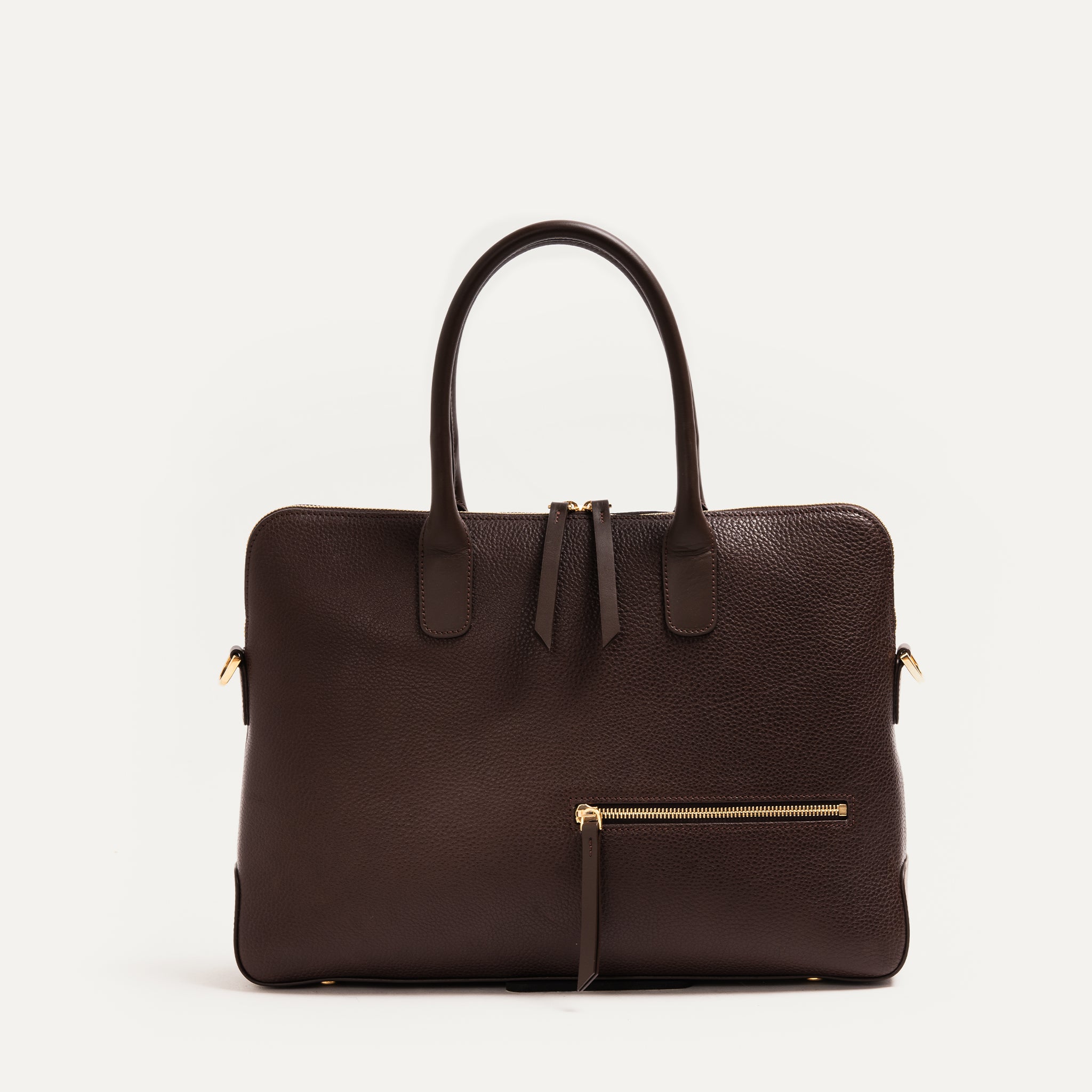 lundi Leather Briefcase | Lena Chestnut