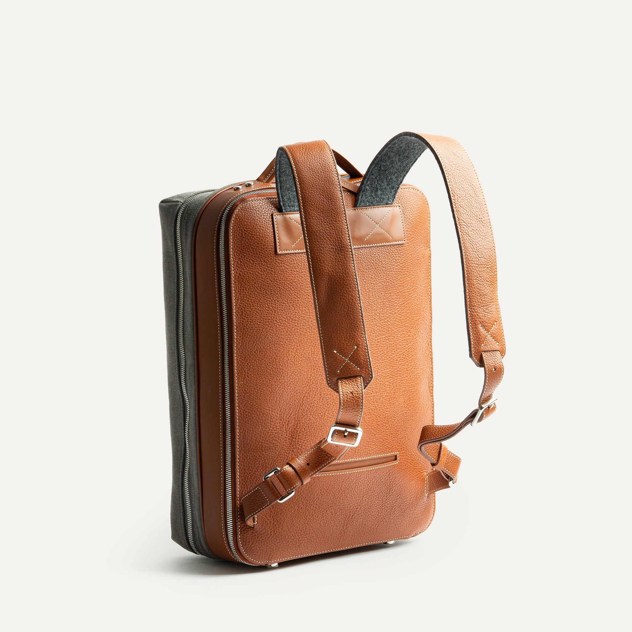 Sac à dos vintage homme au tannage semi-végétal pour un coté chic