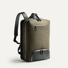 Sac à dos homme cuir noir et toile kaki pour un grand confort pour votre dos