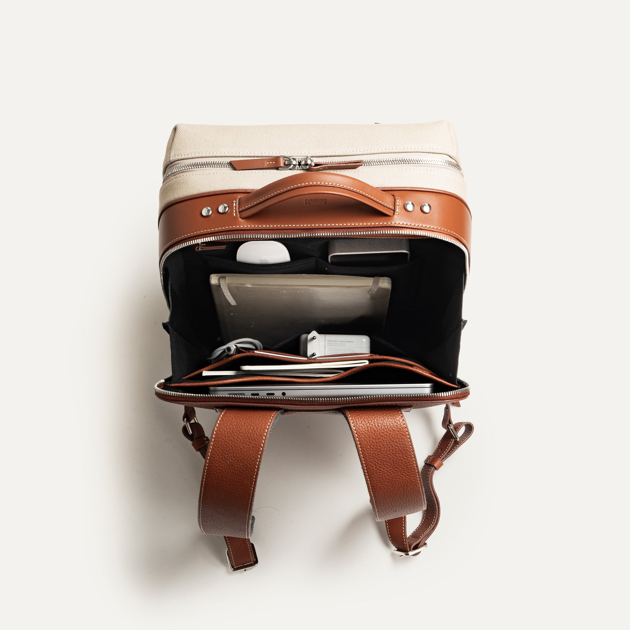 Sac à dos pour ordinateur avec poches dédiées pour accessoires, chargeur et tablette
