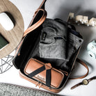 Sac à main homme pratique avec compartiment dressing et office.
