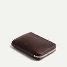 Compact brown leather wallet Clovis – mix of elegance and functionality.