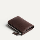 Zip-around leather wallet Clovis – porte monnaie femme ou homme en cuir grainé.