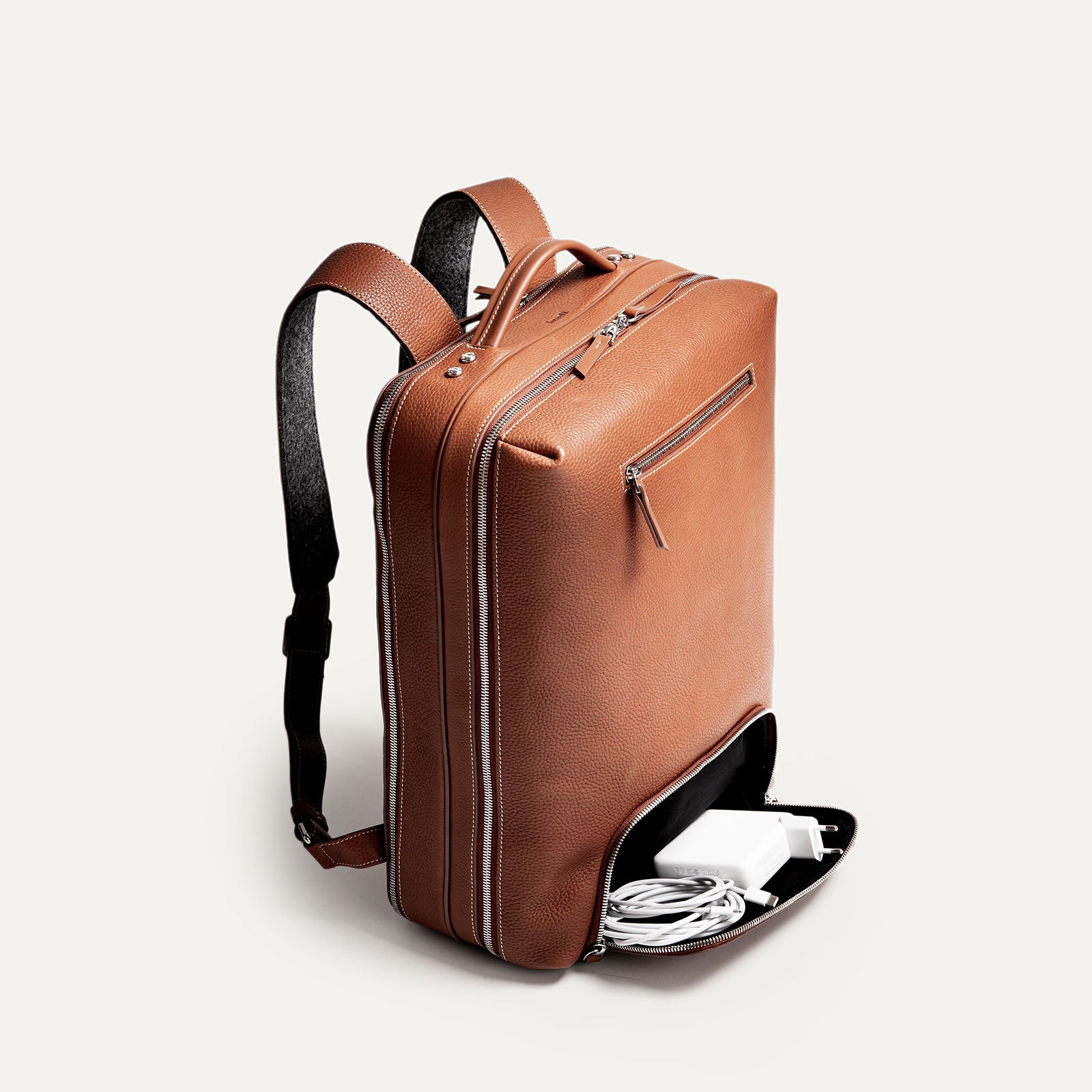 Sac à dos travail homme, poche basse astucieuse pour accessoires et chargeurs