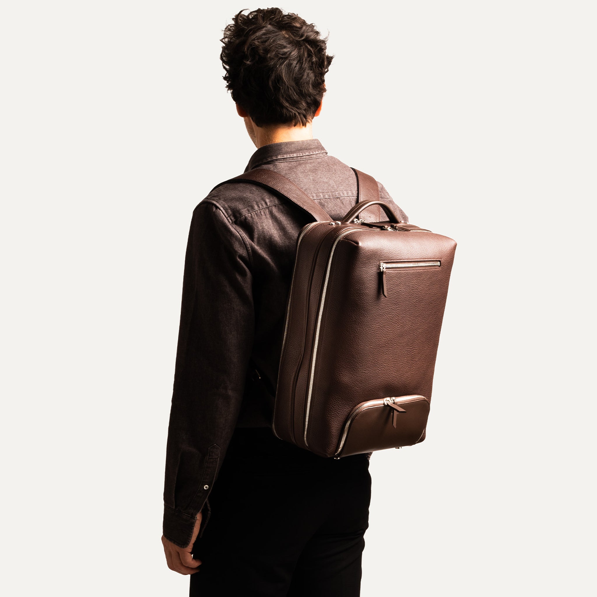 Sac à dos luxe en cuir pour week-end