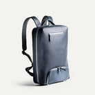 sac à dos en cuir homme bleu, design élégant et fonctionnel pour le travail et les voyages.