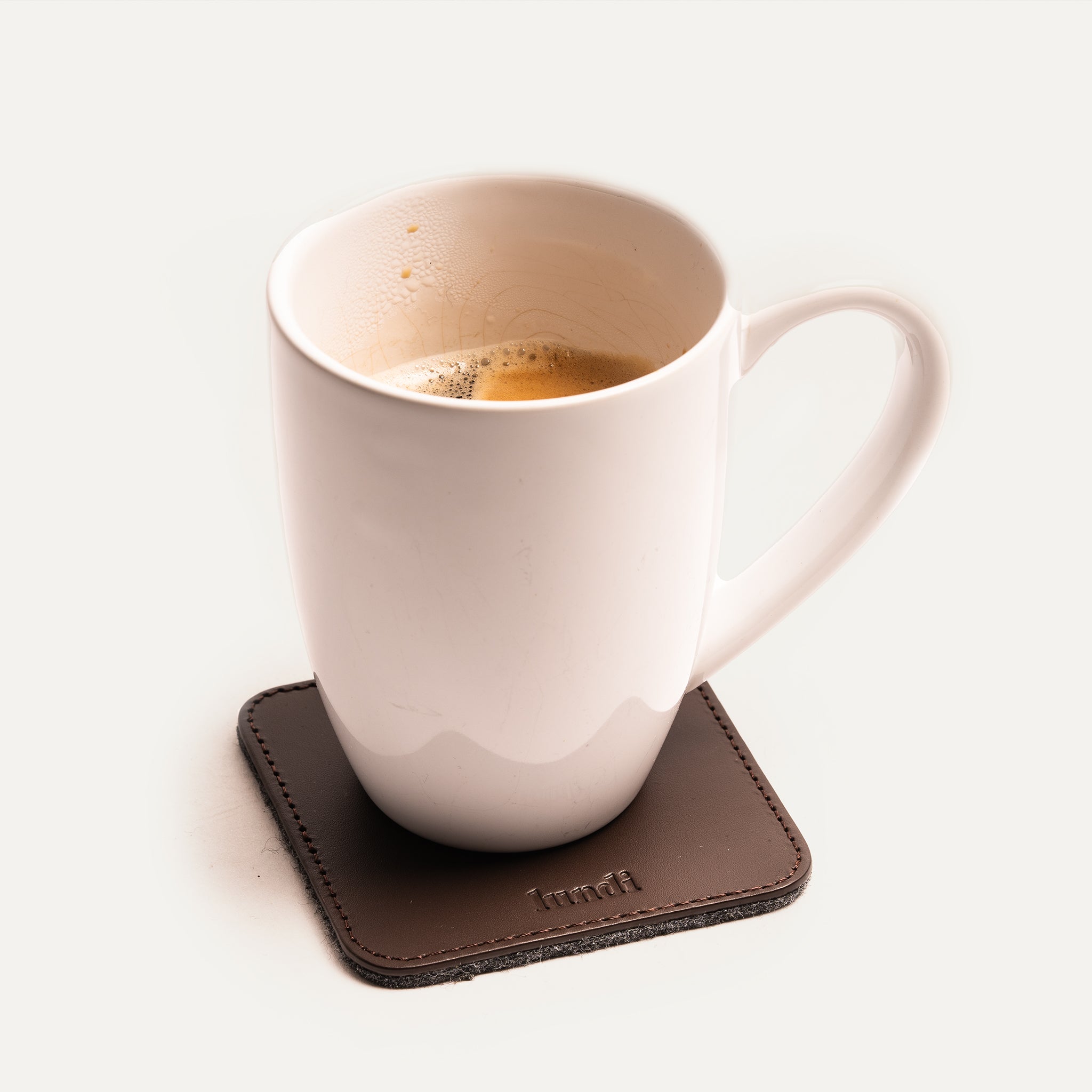 leather coasters brown