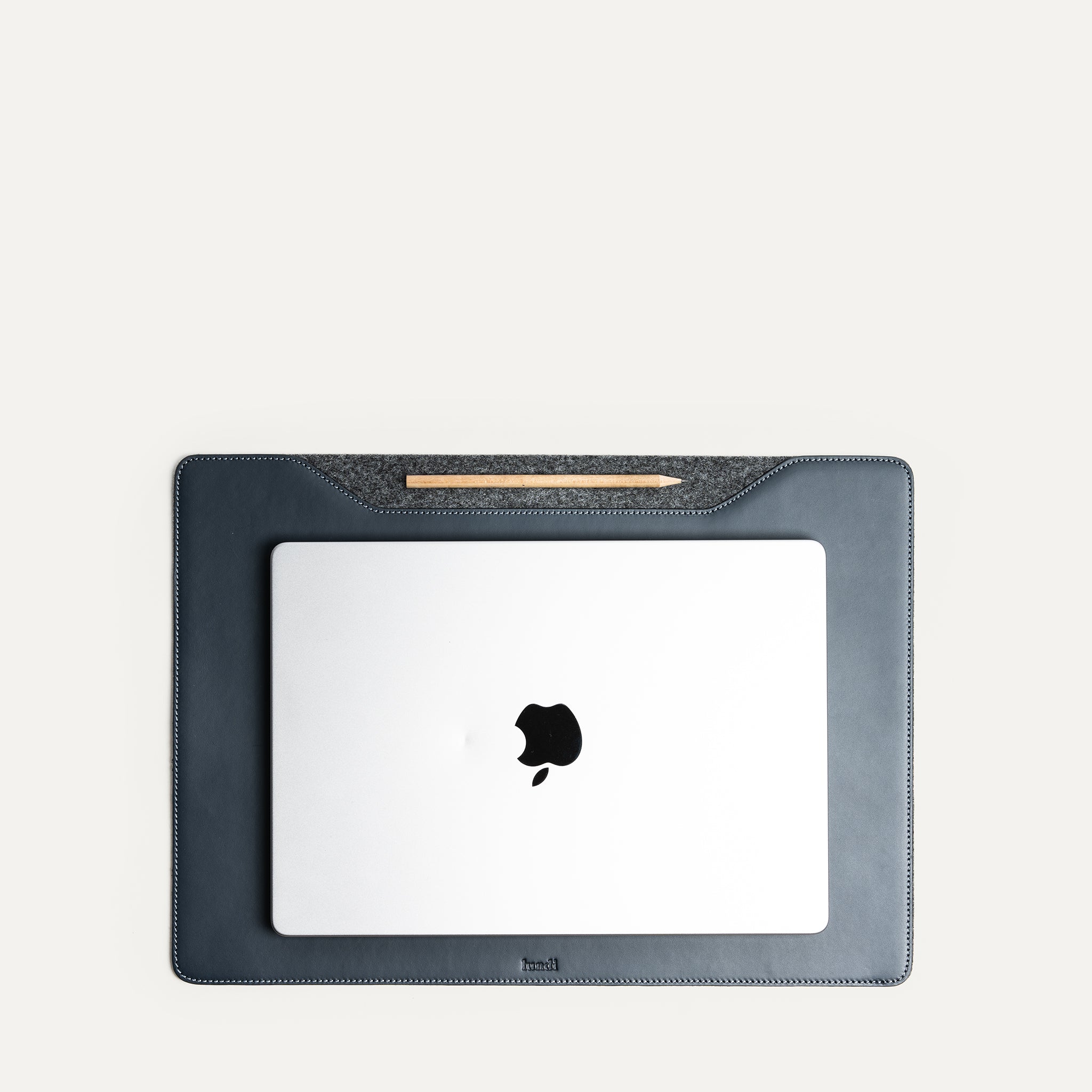 Leather desk pad minimalist and robust.