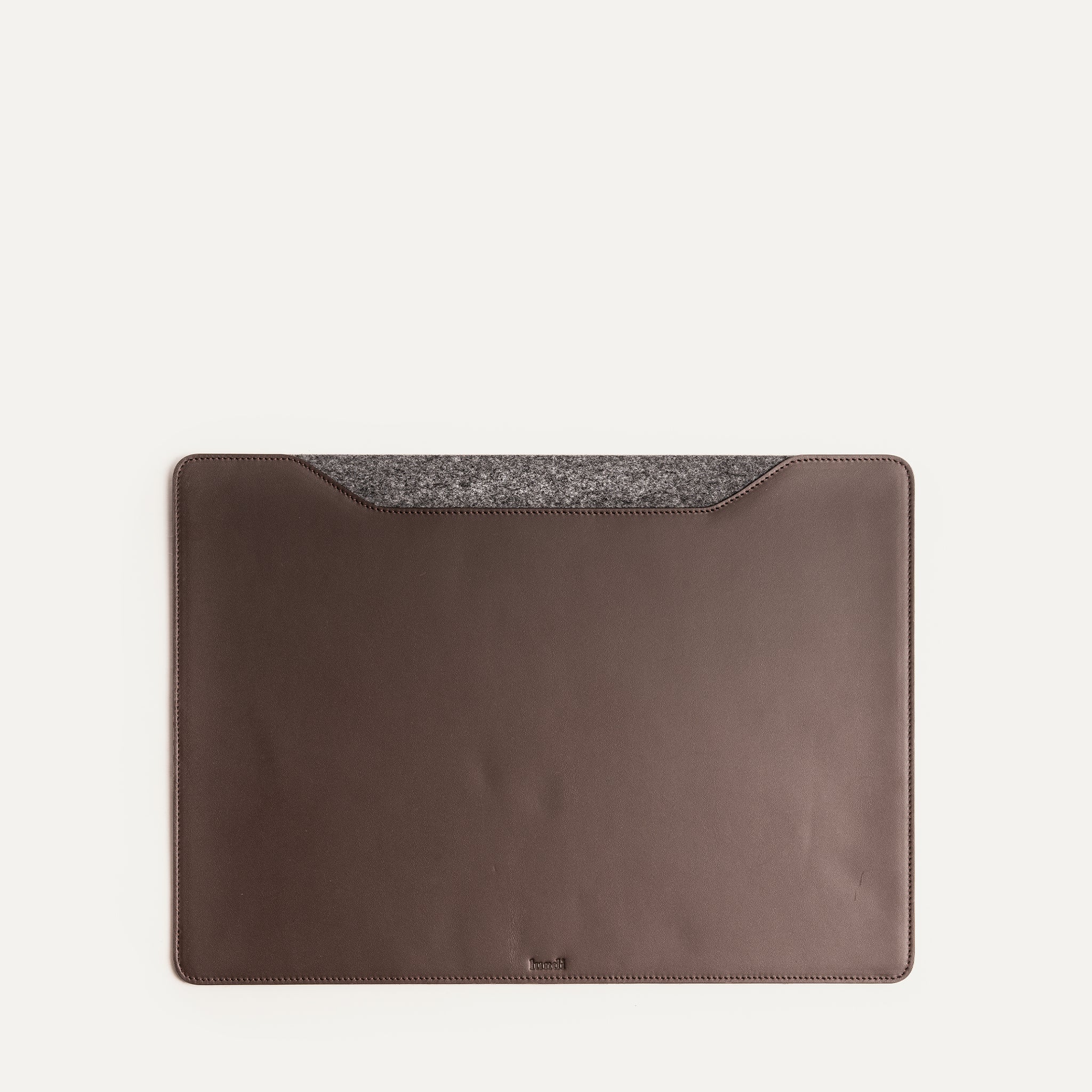 Sous main personnalisable en cuir marron