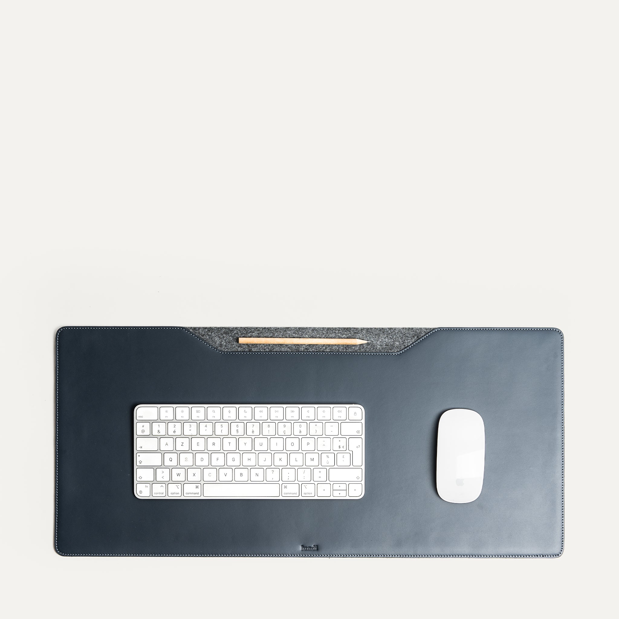 Sous-main pour bureau bleu marine