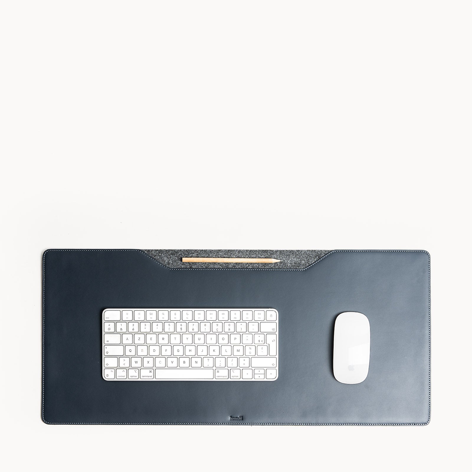 Sous-main pour bureau bleu marine