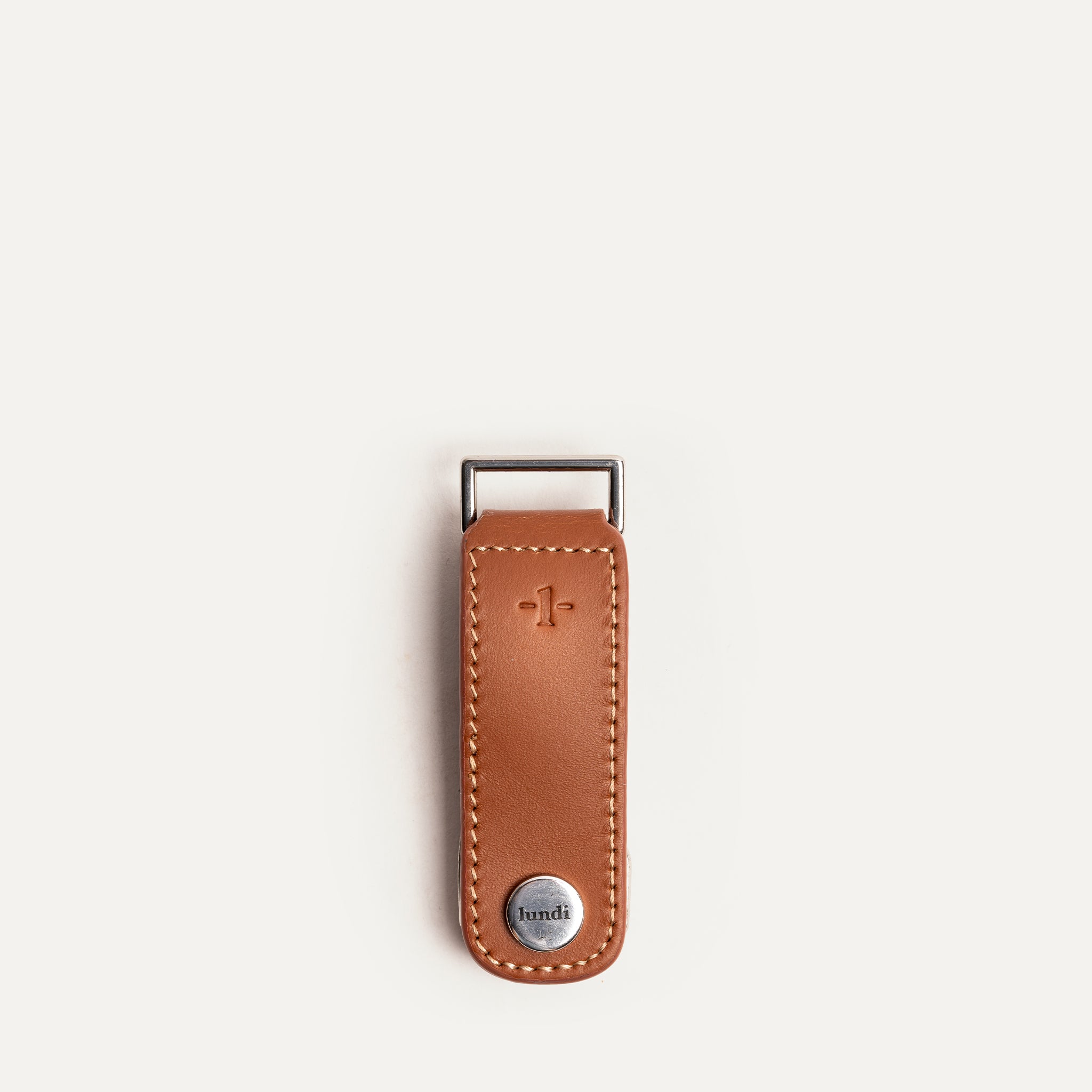 Leather Key Ring | Lucio Cognac