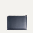Pochette ordinateur cuir marine