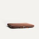 Pochette ordinateur en cuir, avec intérieur en Alcantara