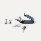 Porte clé LUNDI en cuir modèle LUCIO - 3 à 7 clés, ultra compact et fonctionnel.