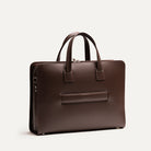 Cartable cuir marron pour homme.