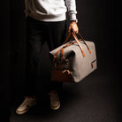 Leather travel bags for men thought by lundi to be as elegant as it is functional.
