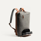 sac à dos cabine avion 40x20x25 avec un compartiment extérieur pour la trousse de toilette.