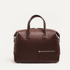 Sac de voyage homme en cuir marron, élégant et compact – idéal week-end ou voyage cabine