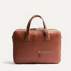 Cartable cuir homme TILIO II en cuir cognac.
