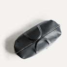 Sac de voyage cabine WILSON en cuir grainé noir semi-végétal.