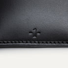 Porte carte cuir signé par lundi - modèle LOUIS en cuir noir