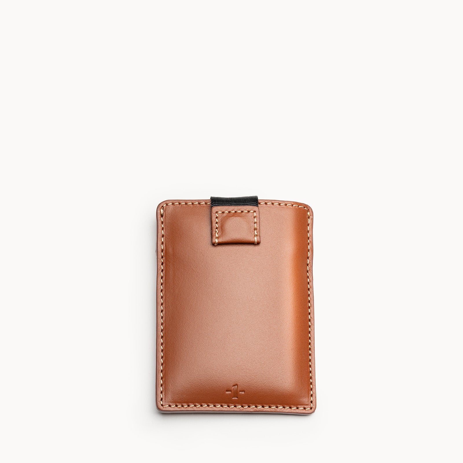 Porte carte cuir cognac pour homme et femme - design élégant et minimaliste