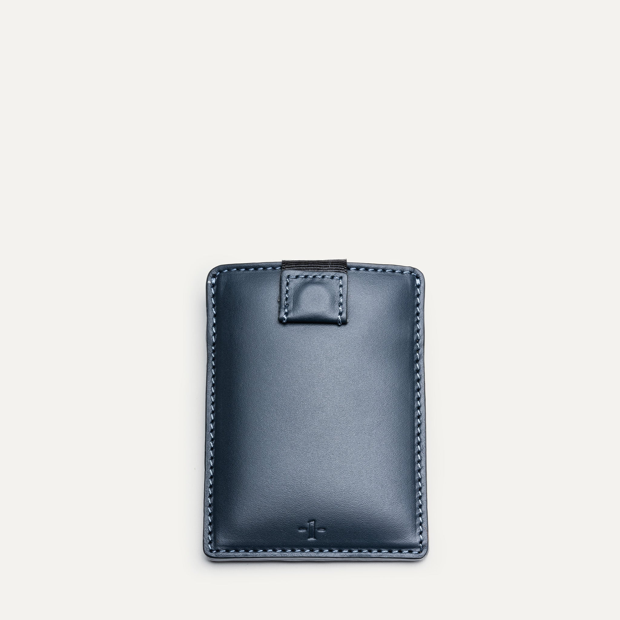 Porte carte cuir marine - signé lundi modèle LOUIS.