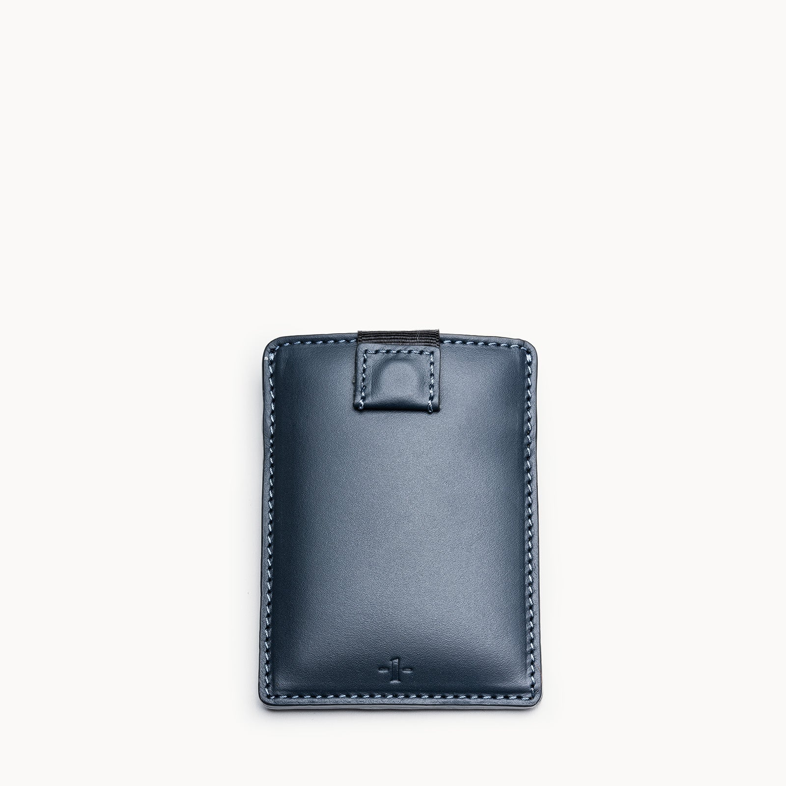 Porte carte cuir marine - signé lundi modèle LOUIS.