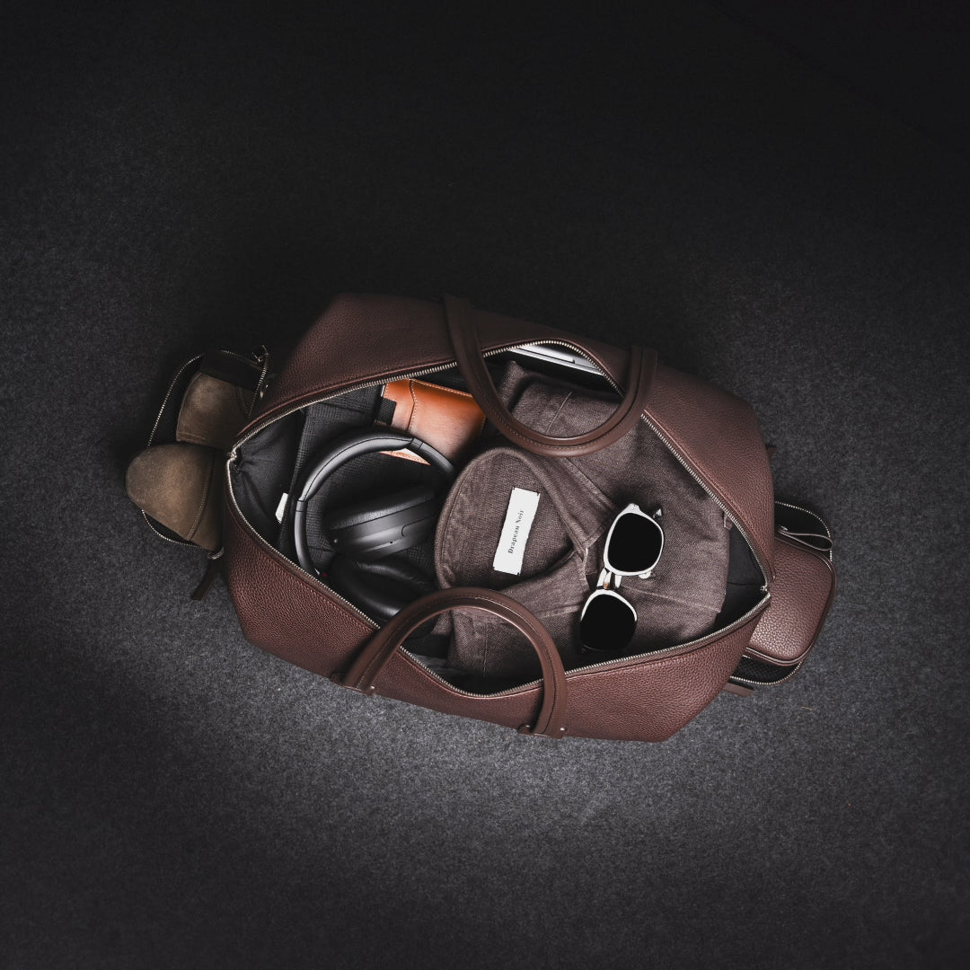 Sac de voyage en cuir WILSON conçu et présenté par lundi