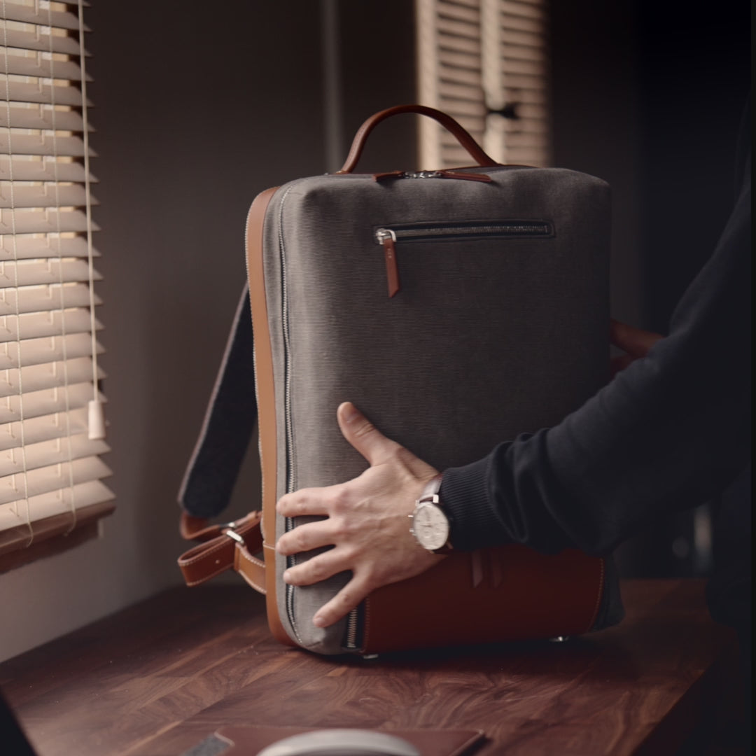 Sac à dos ergonomique pensé par lundi pour un style luxueux et adapté au déplacement business