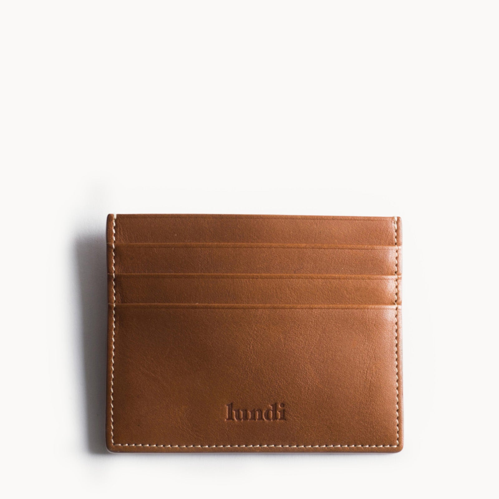 Porte carte cuir homme cognac élégant - porte carte luxe pour homme