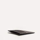 Porte carte mince en cuir marron vu de profil - porte carte homme cuir - modèle élégant et fonctionnel KARL