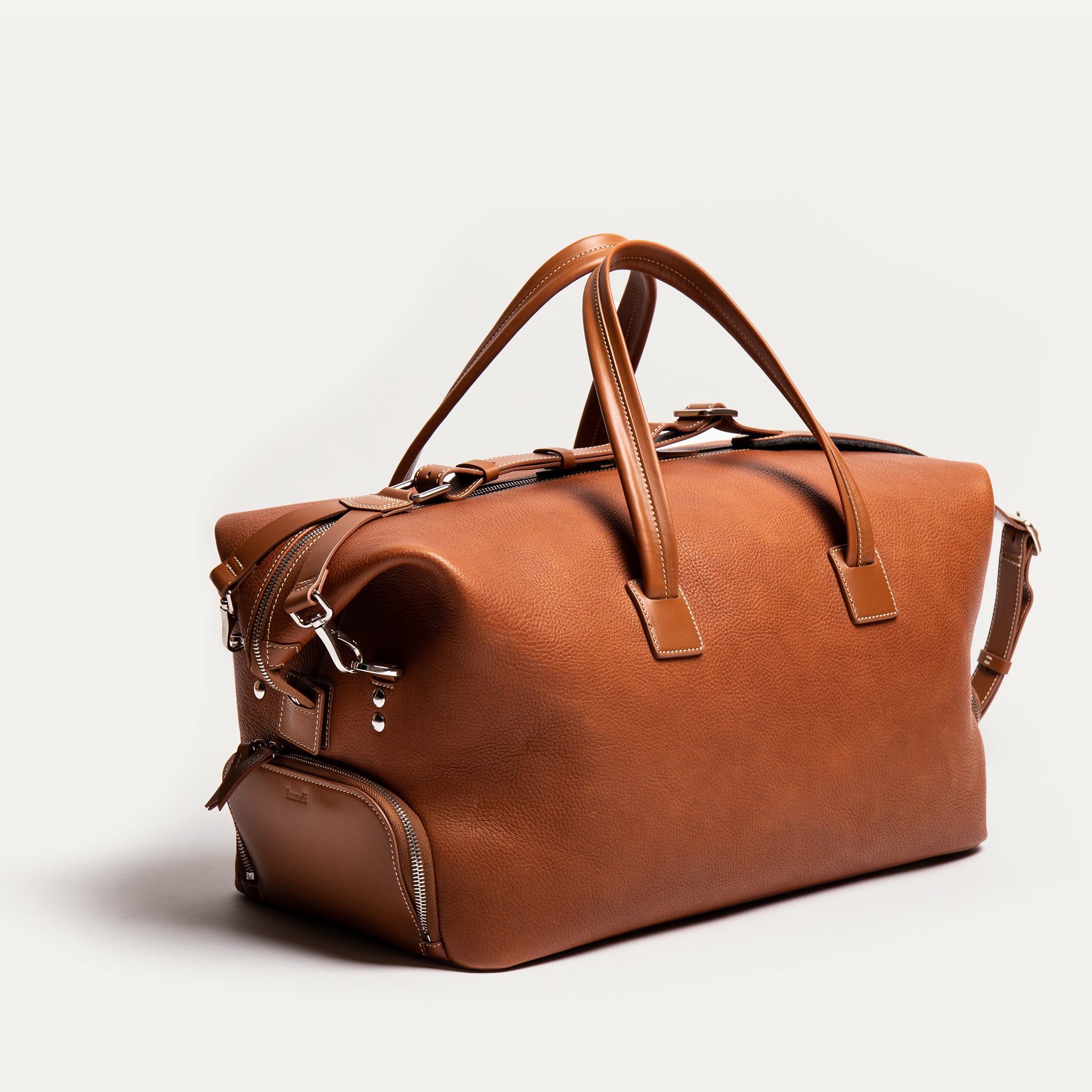 WILSON, cognac | lundi full-grain leather weekender