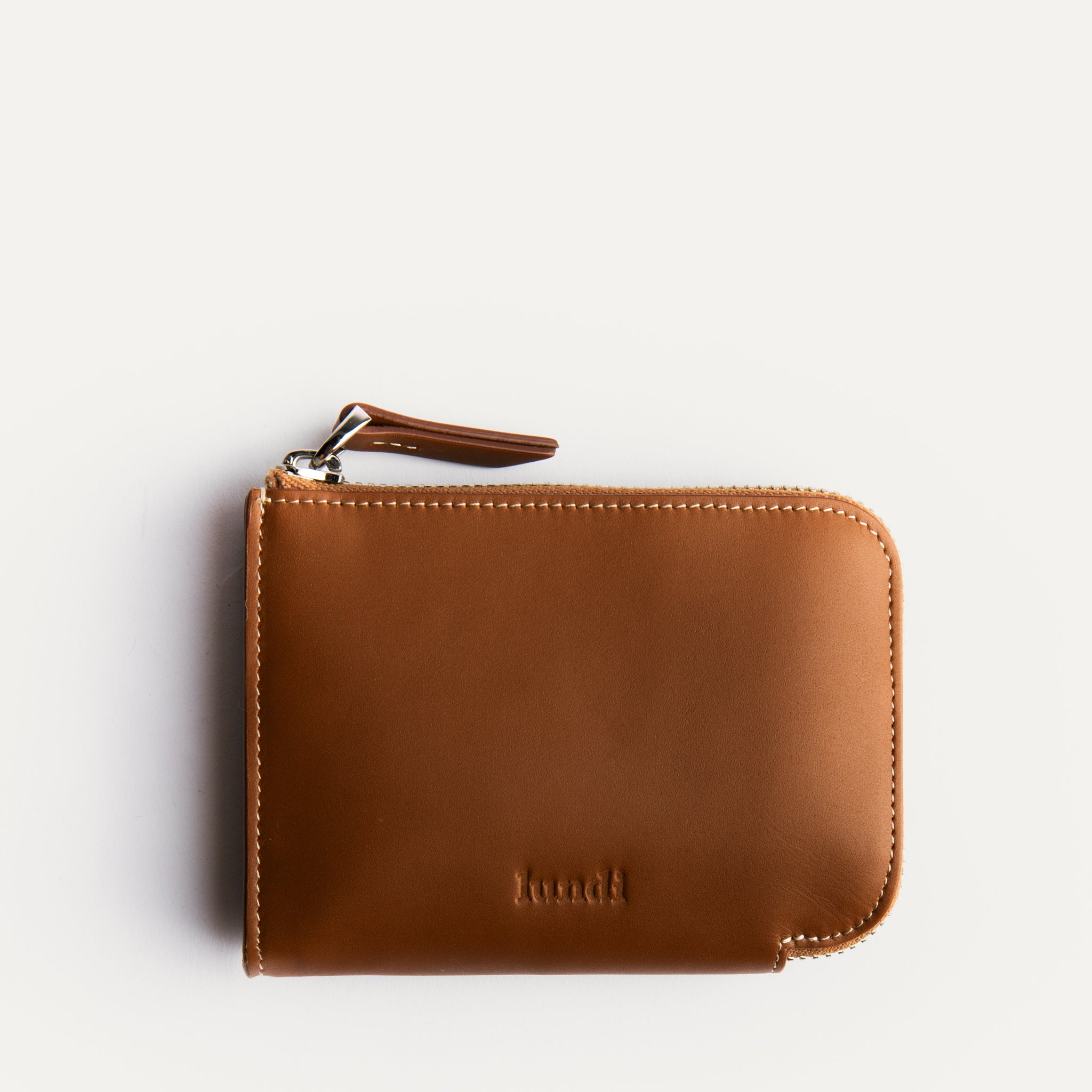 lundi Leather Wallet | CHARLES Cognac