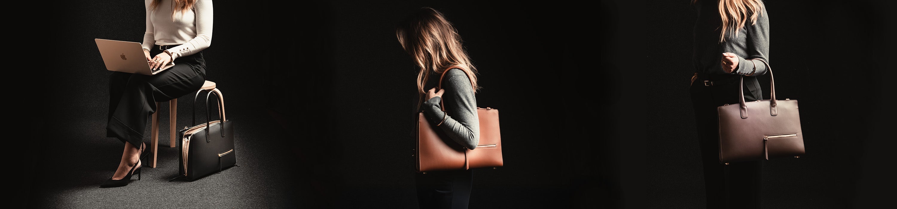 Porte-documents en cuir lisse