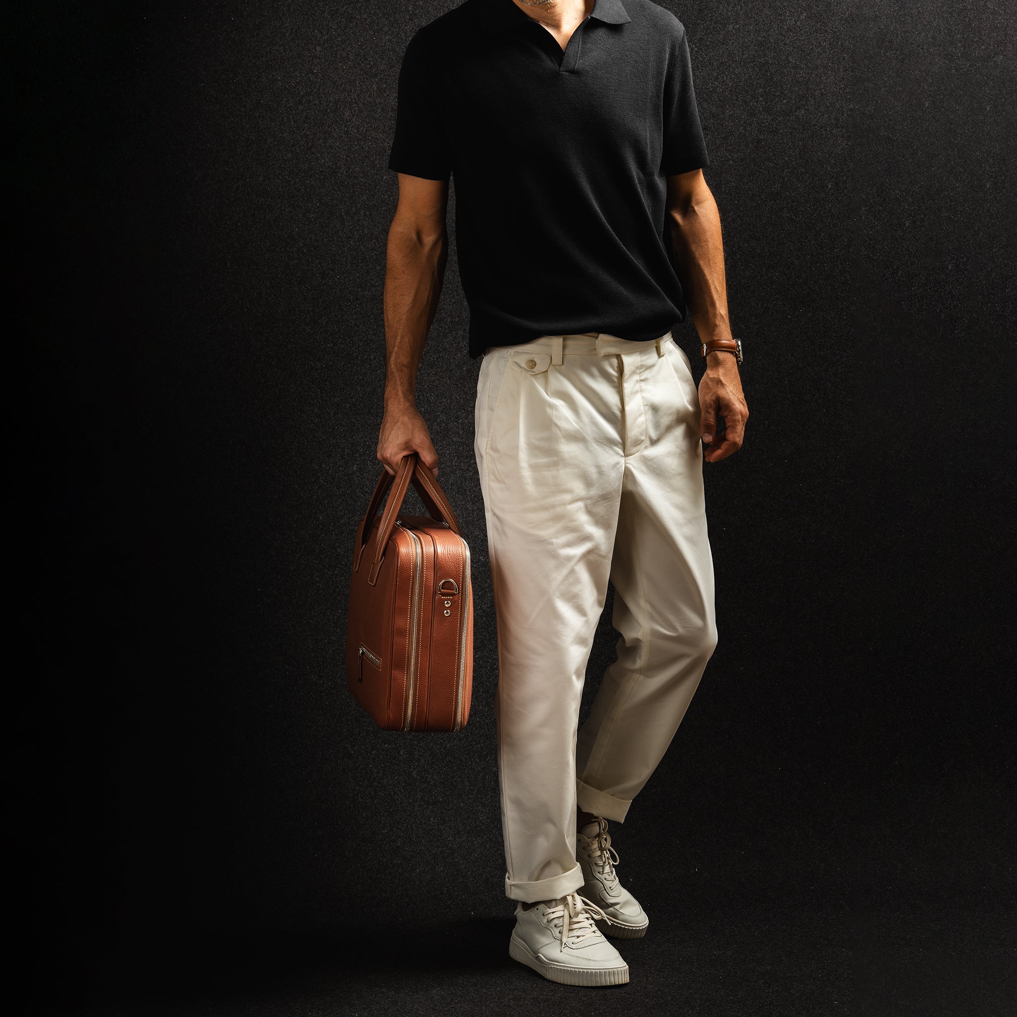 lundi 36-hour Travel bag | TILIO Cognac
