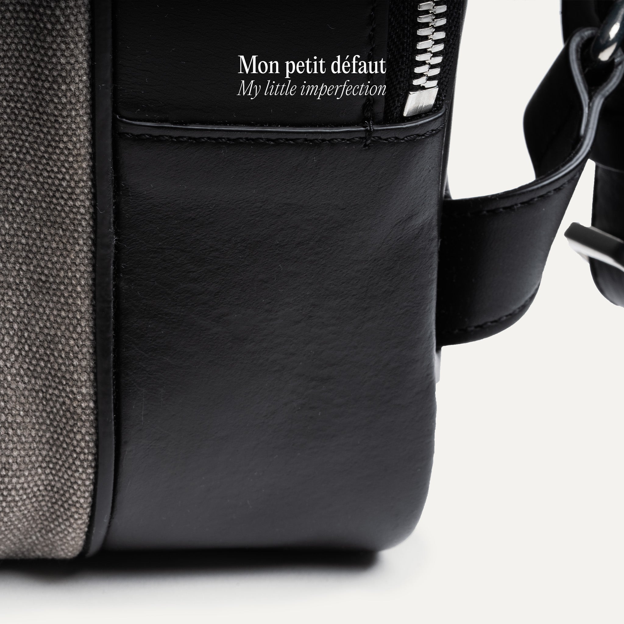 Leather and canvas backpack for clothes and computer | lundi
