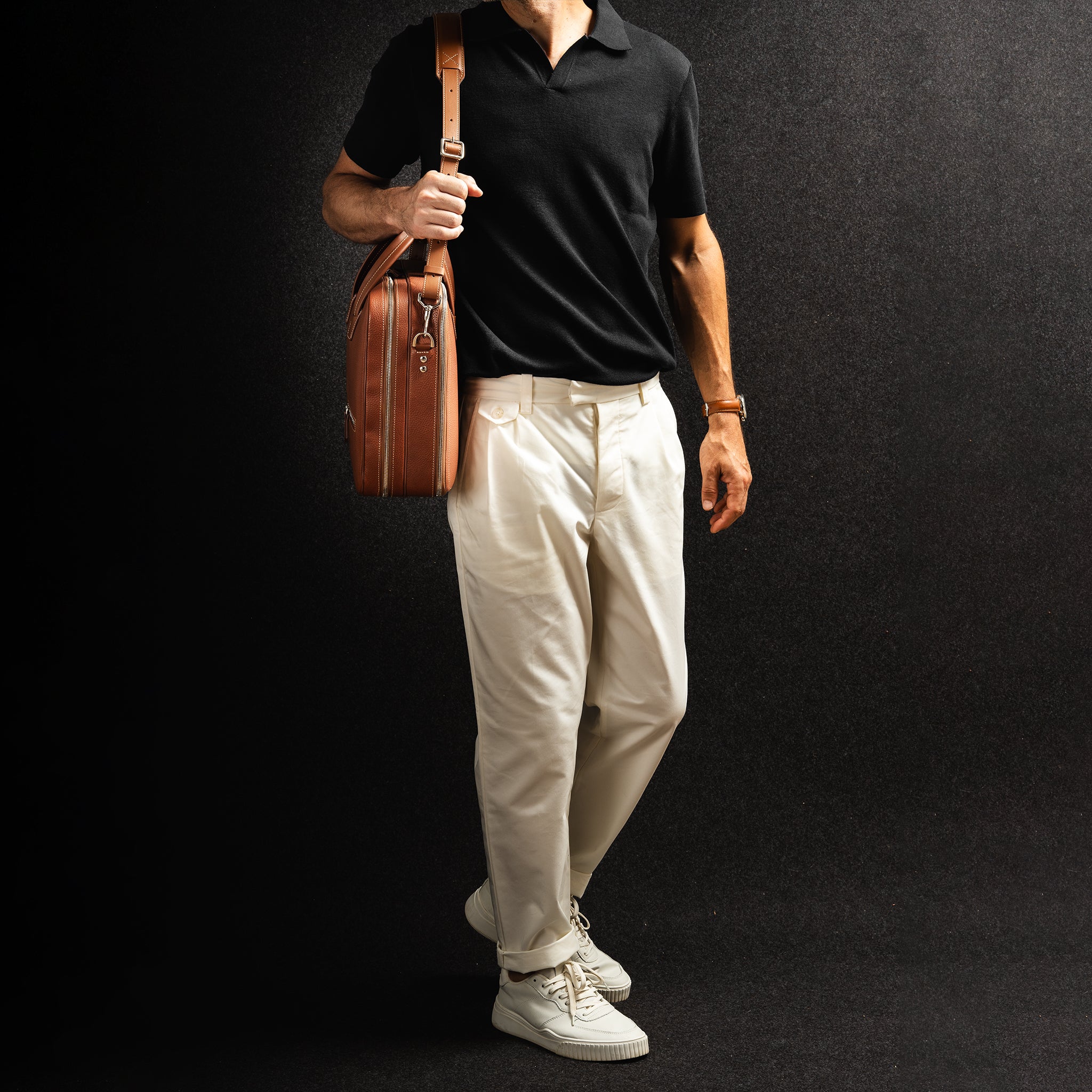 lundi 36-hour Travel bag | TILIO Cognac