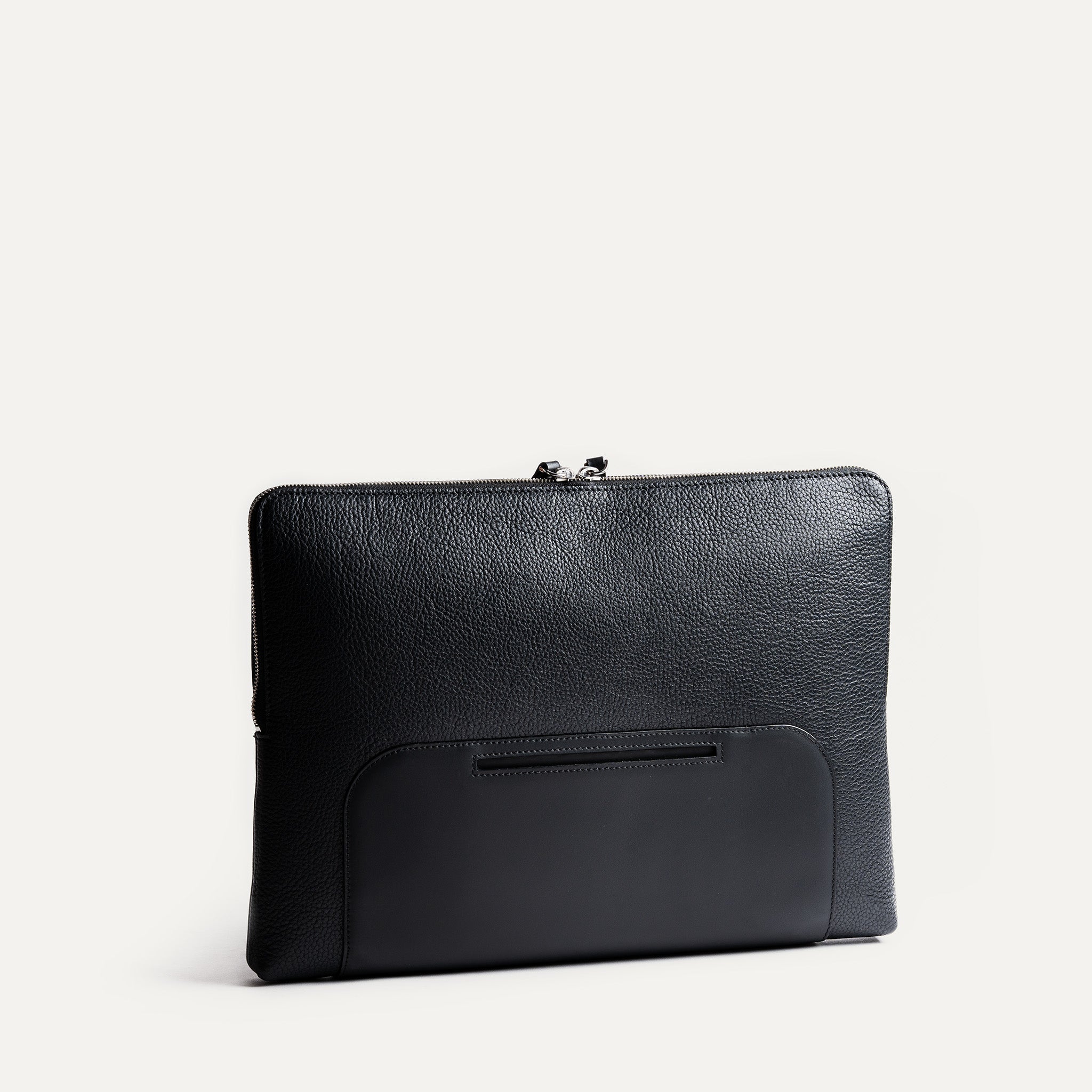 ANNA Black | Leather Laptop Sleeve - 13 to 16 inches
