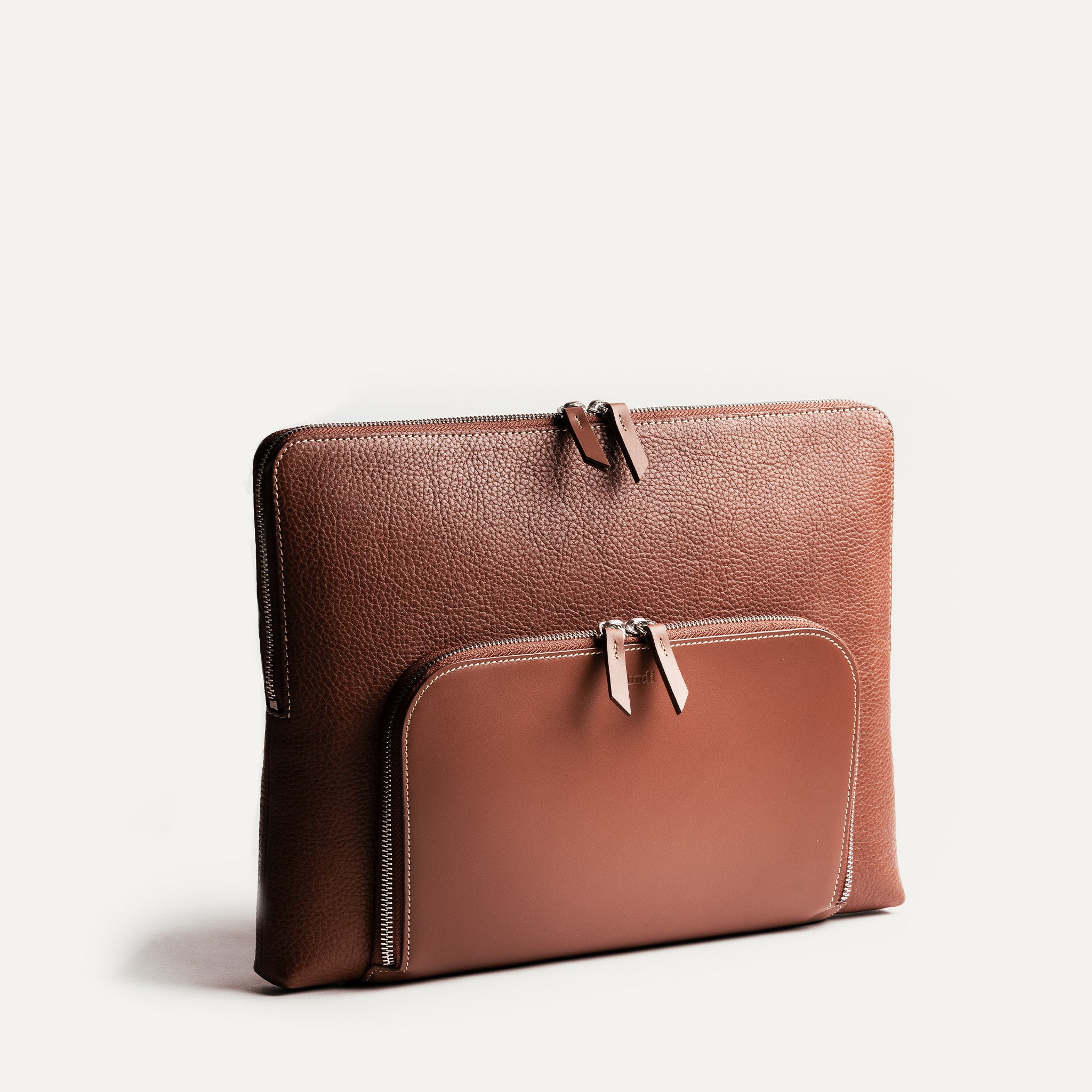 ANNA Cognac | Leather Laptop Sleeve - 13 to 16 inches