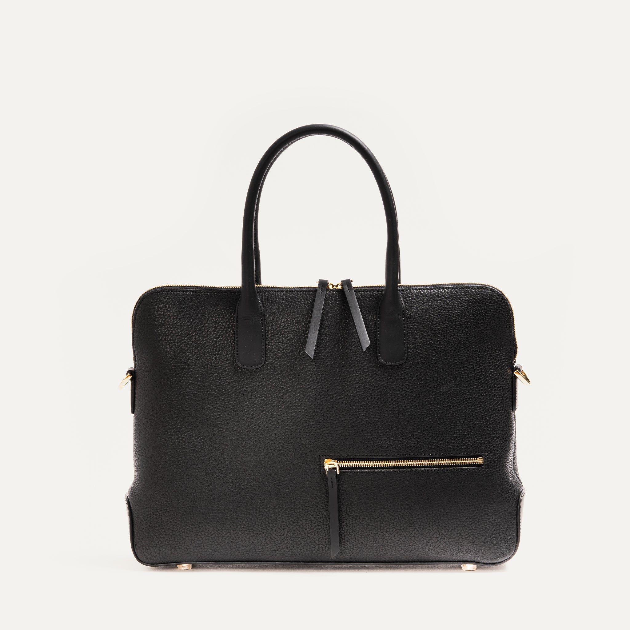 lundi Leather Briefcase | Lena Black