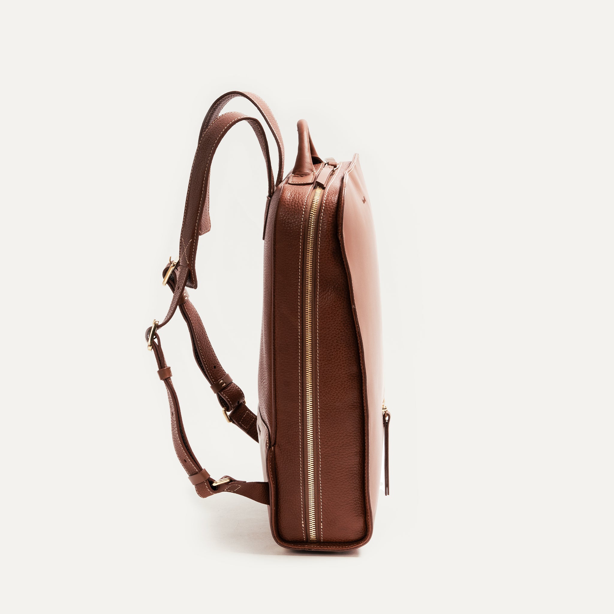 lundi Leather Backpack | Chiara Cognac