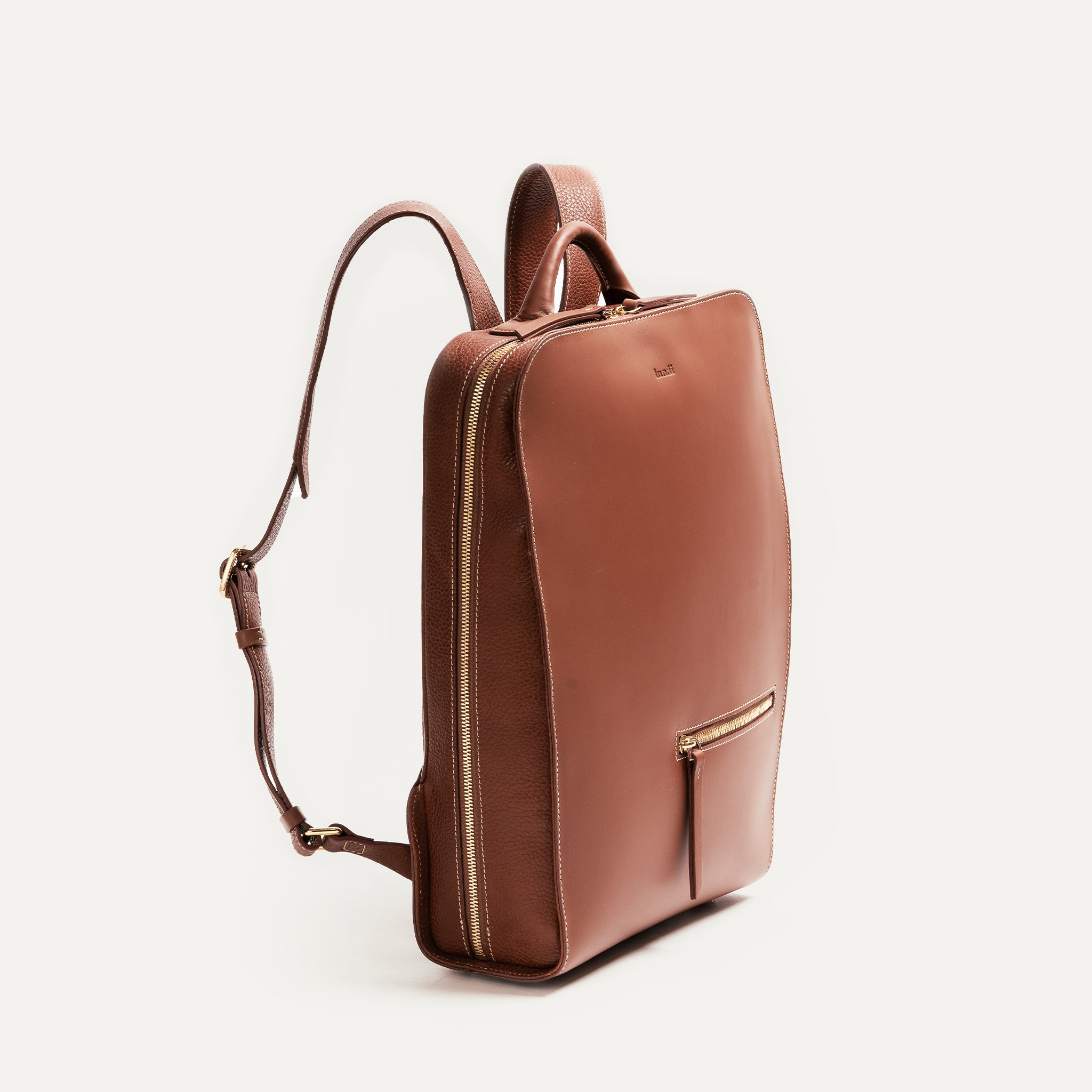 lundi Leather Backpack | Chiara Cognac