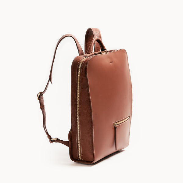 Women's leather computer backpack CHIARA